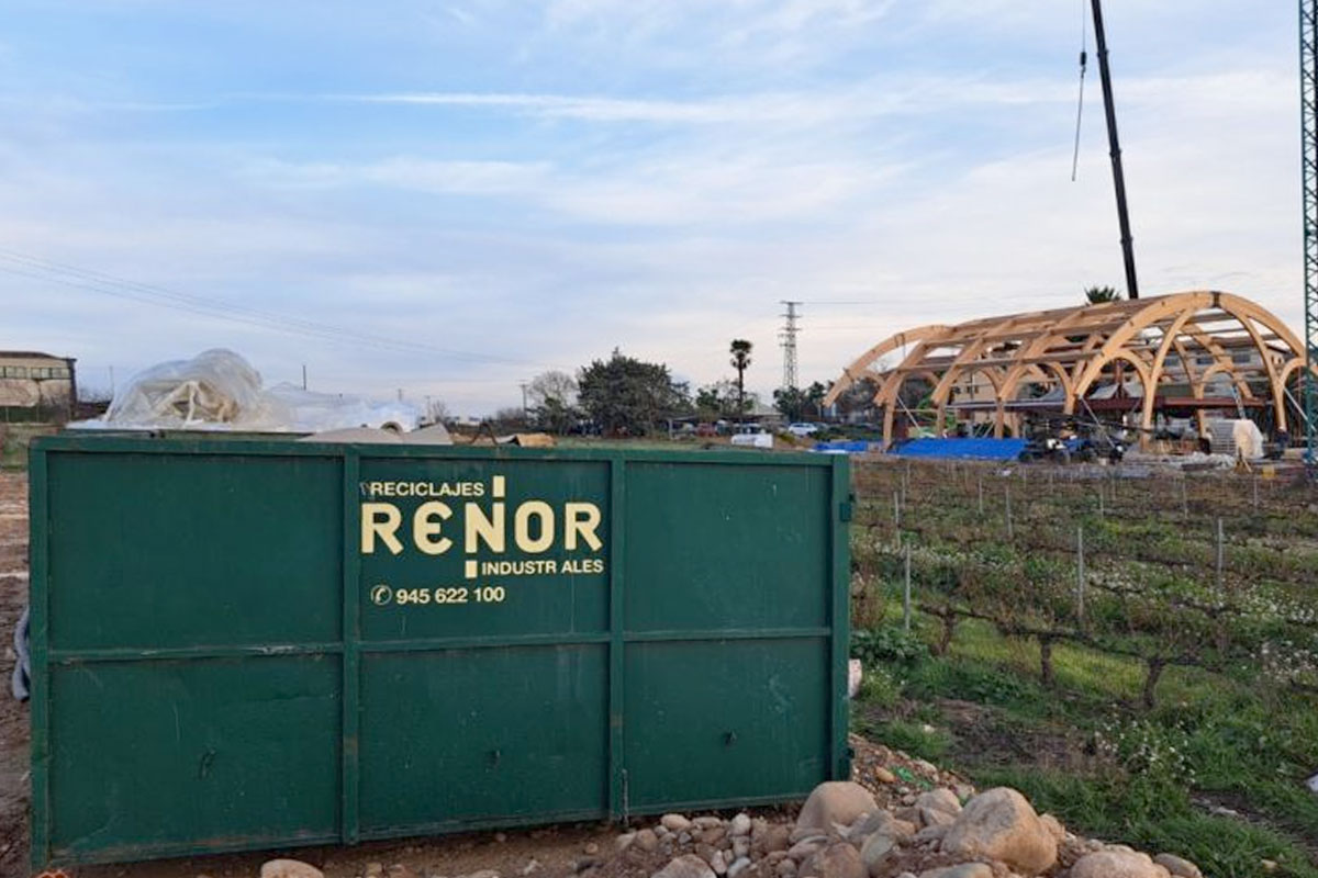 Reciclajes RENOR participa en la ampliación de Bodegas Faustino